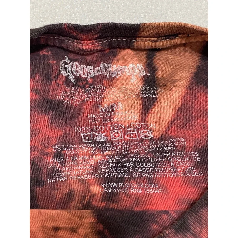 Goosebumps Night of the Living Dummy Slappy Tie Dye‎ Graphic T-Shirt Mens Medium